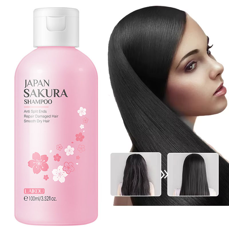 Hair Care Japanese - LAIKOU japonya Sakura şampuan onarım hasarlı