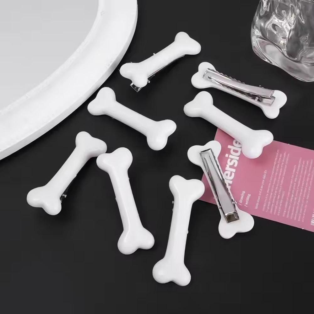 Bobby Pin Bulk - Y2K Beyaz Kemik Saç Tokası Sevimli