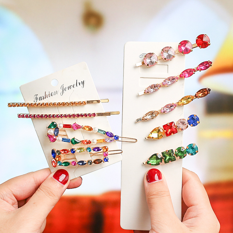 Bobby Pin Bulk - 2020 yeni renkli kristal moda tokalar