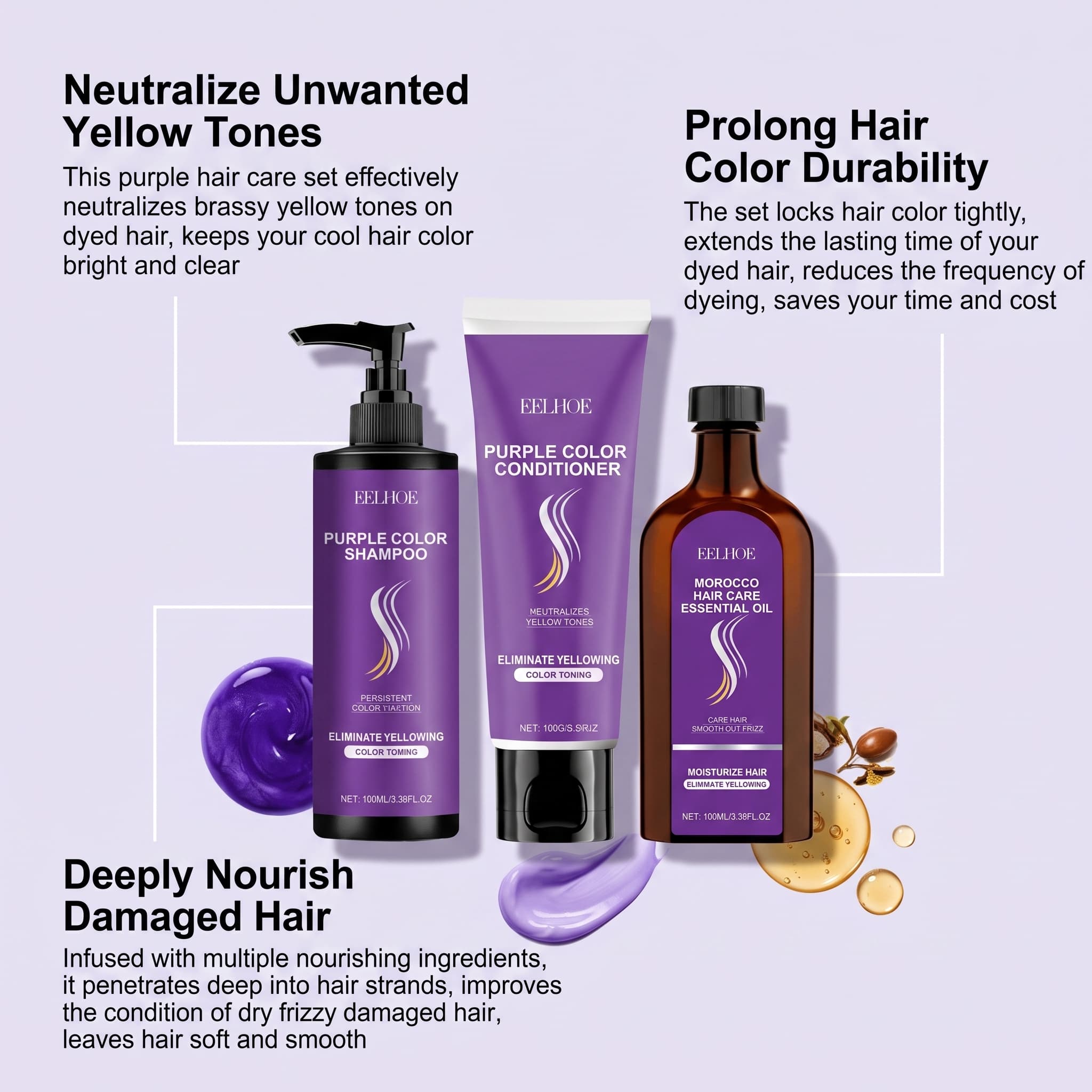 Mor Şampuan Seti, Saç Kremi, S - Hair Care Conditioner incelemesi ve fiyatı