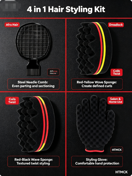 Afro Saç Sünger Fırça Seti Çel - Twist Sponge Coil incelemesi ve fiyatı