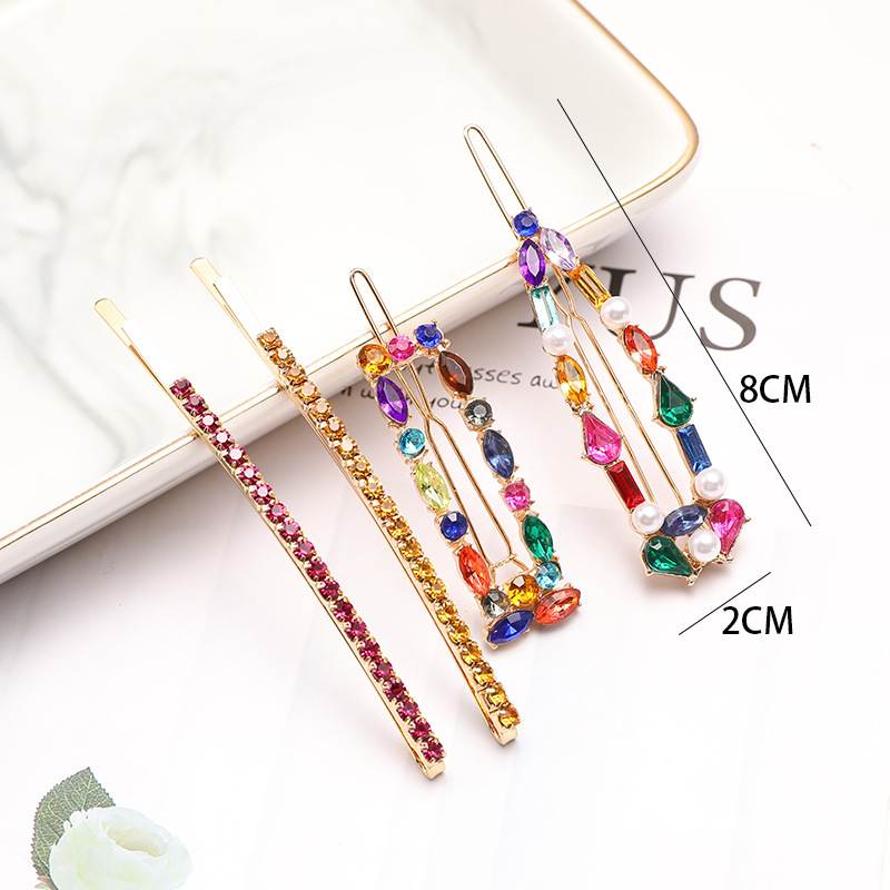 2020 yeni renkli kristal moda  - Bobby Pin Bulk incelemesi ve fiyatı