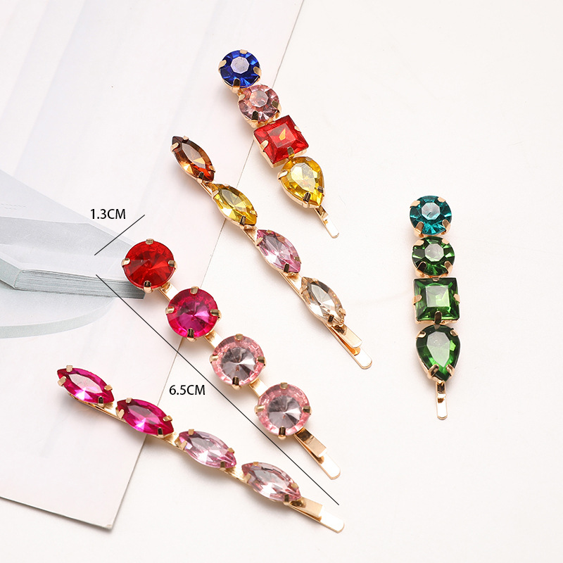 2020 yeni renkli kristal moda  - Bobby Pin Bulk incelemesi ve fiyatı